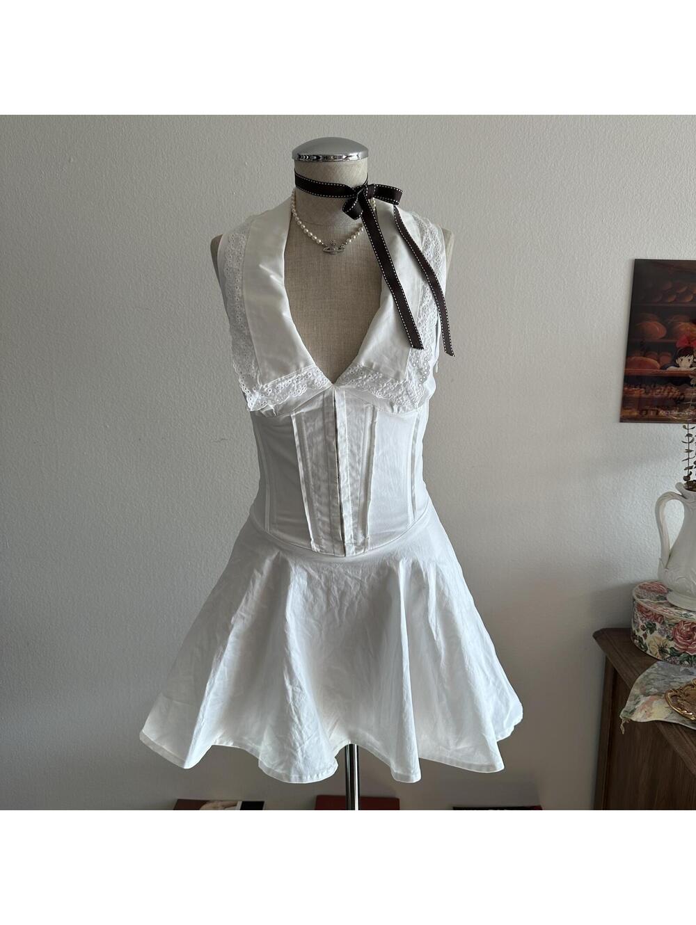 Princess Polly Haworth white mini dress